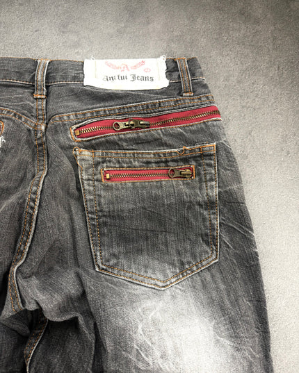 ANTFUI "GREY COLLAPSE" DENIM (M)