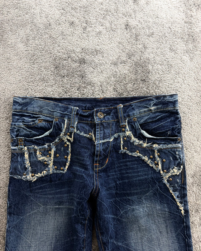 SEMANTIC DESIGN "STUDDED CHAOS" DENIM (M)