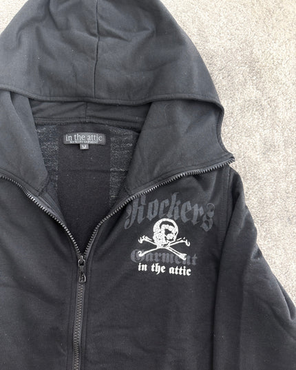 INTHEATTIC "UNION JACK REBELLION" ZIP HOODIE (S-M)