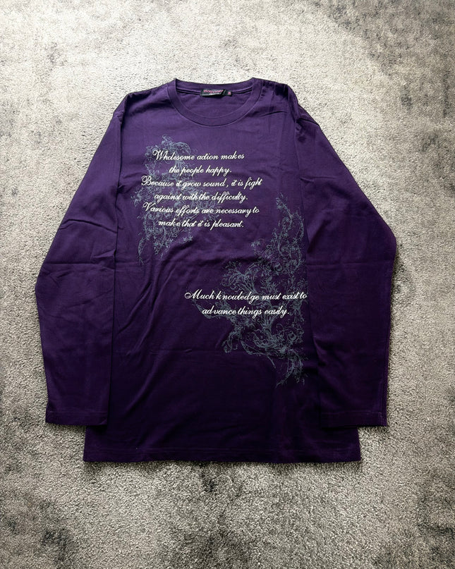 THRUXTON "PURPLE KNOWLEDGE" LONGSLEEVE (L)