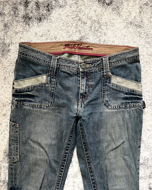 BACKNUMBER WASHED FLARE DENIM