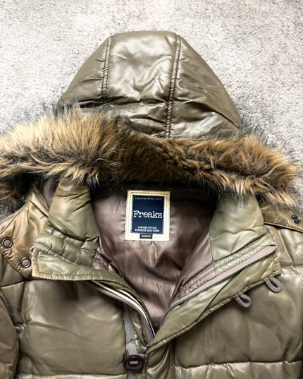 FREAKS "OLIVE NOISE" PUFFER