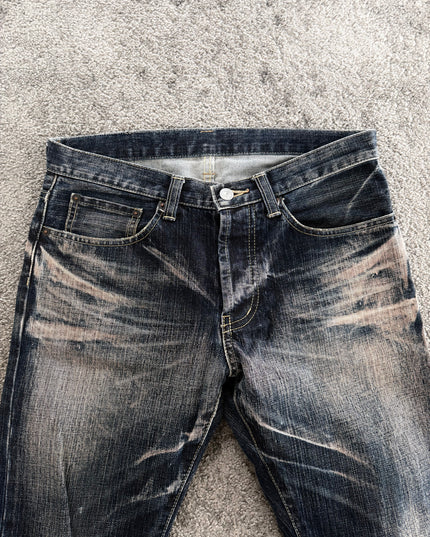 TAKEO KIKUCHI "MIDNIGHT WHISKER FADE" DENIM (S-M)