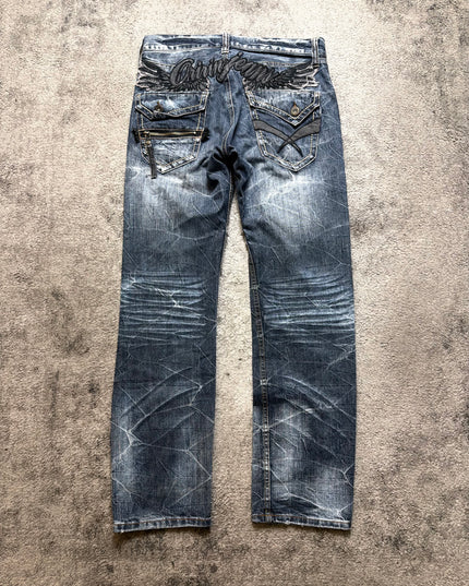ORIRIN "CRACKED INDIGO" DENIM