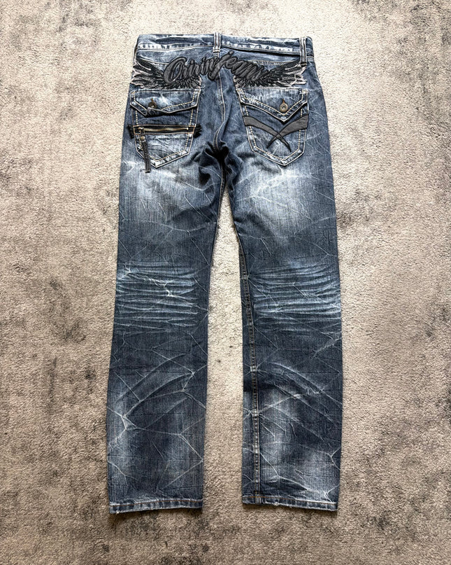 ORIRIN "CRACKED INDIGO" DENIM