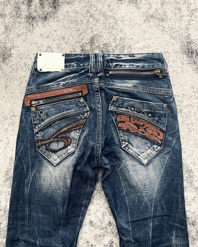 RED PEPPER HEAVY WASH FLARE DENIM 