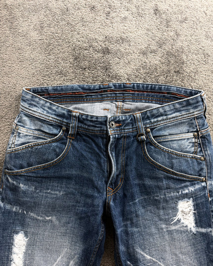 NICOLE CLUB "DISTRESSED FADE" DENIM (M)