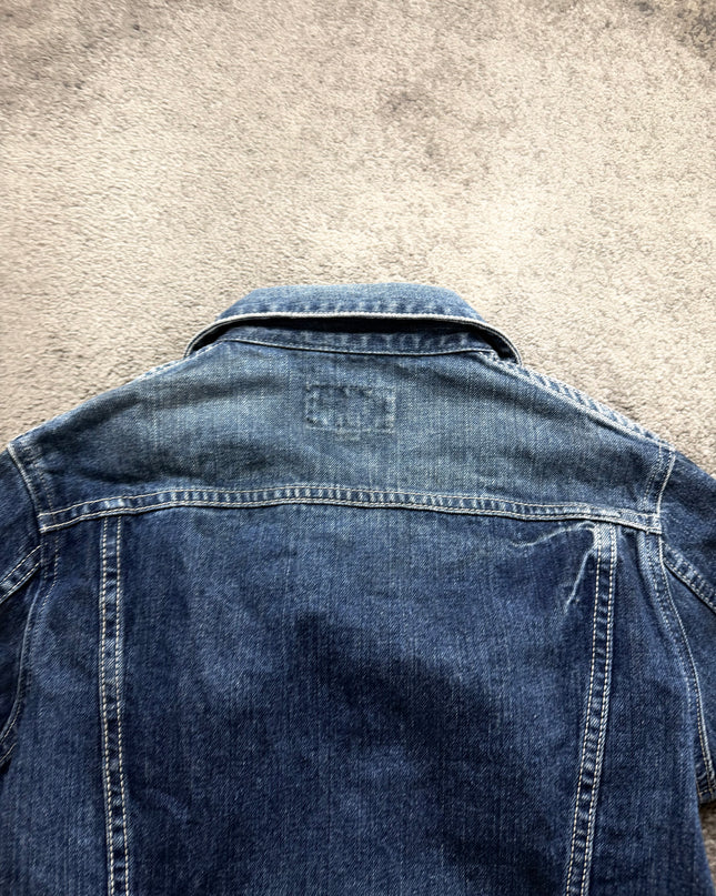 MURDER LICENSE "WASHED INDIGO" DENIM JACKET (S-M)