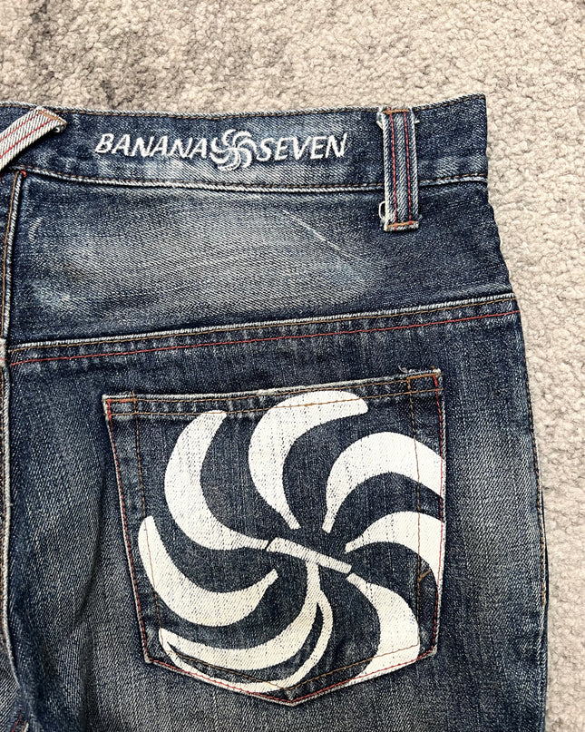 BANANA SEVEN "PSYCHO SWIRL" DENIM