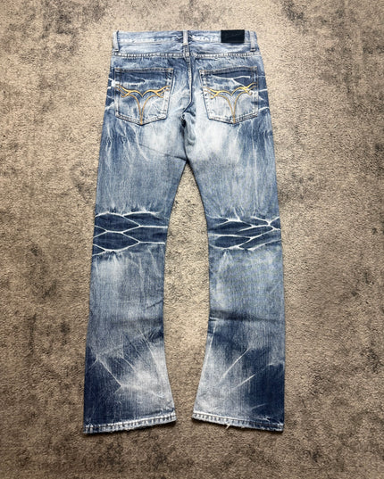 JACKROSE "WHITE NOISE FADE" DENIM