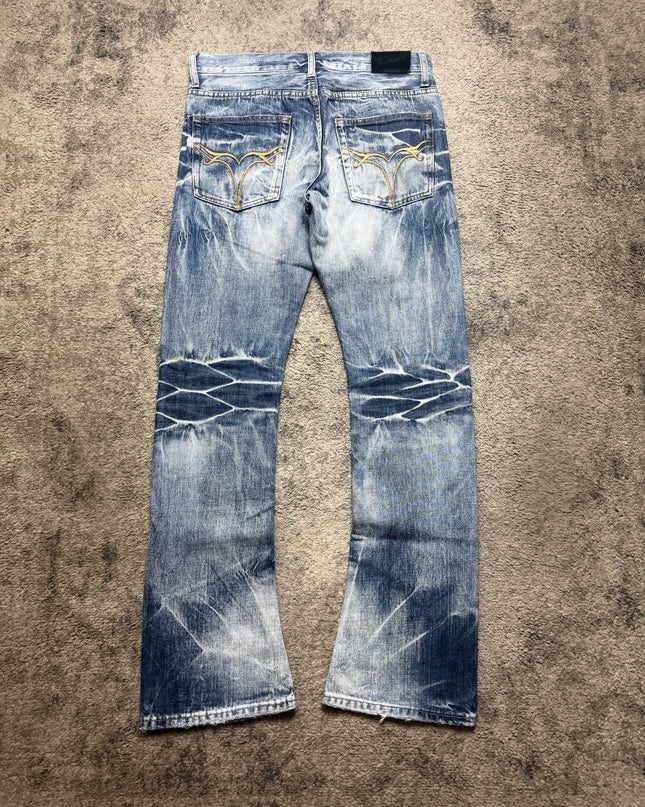 JACKROSE "WHITE NOISE FADE" DENIM