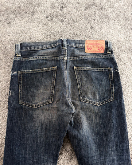 TAKEO KIKUCHI "MIDNIGHT WHISKER FADE" DENIM (S-M)