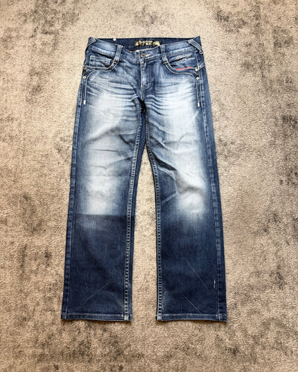 RED PEPPER "FADE BLOOM" DENIM