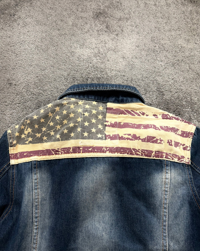 SEABAR "SUNFADE INDIGO" DENIM JACKET (M)