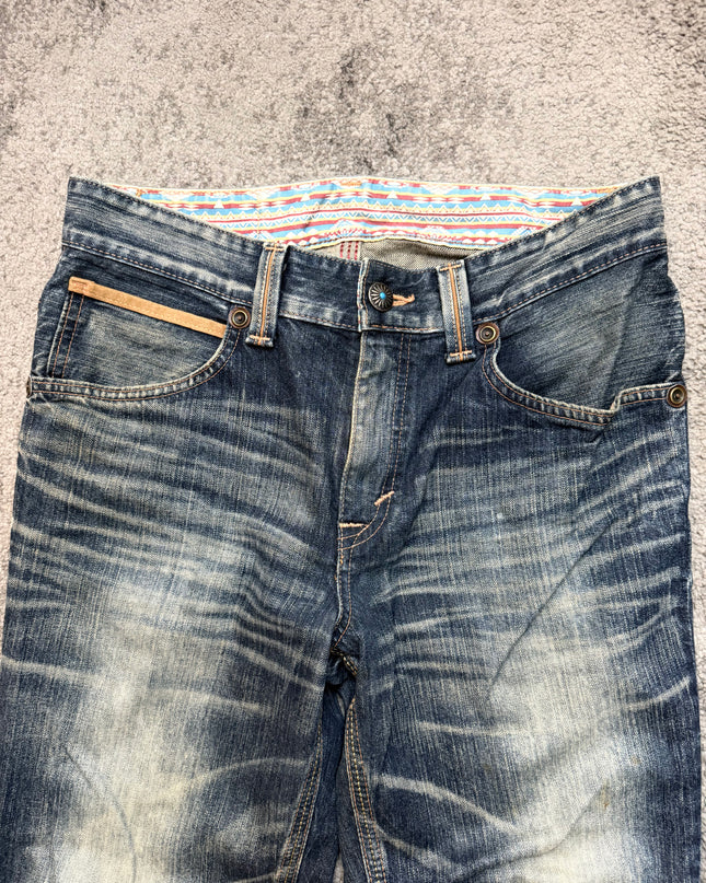 EDWIN "CRACKED SUN-BURST" DENIM
