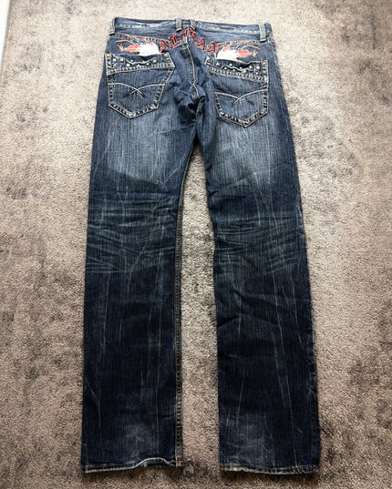 ANTI-LABEL "DISTRESSED" DENIM