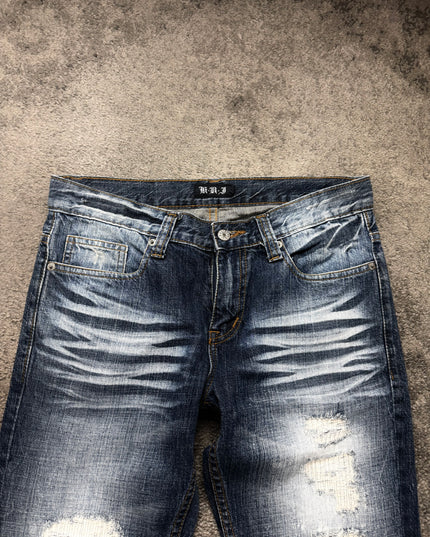 K.U.I "WHITE STATIC" DENIM