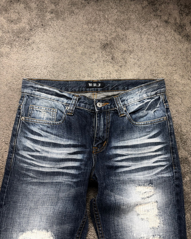 K.U.I "WHITE STATIC" DENIM