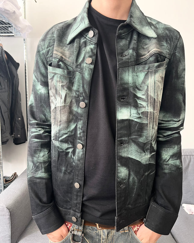 TORNADO MART "CRUSHED EMERALD" DENIM JACKET