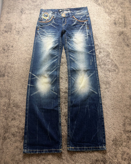 RED PEPPER "SUNBURST FADE" DENIM (S-M)