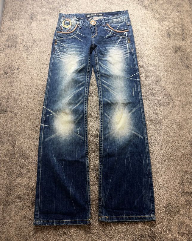 RED PEPPER "SUNBURST FADE" DENIM (S-M)