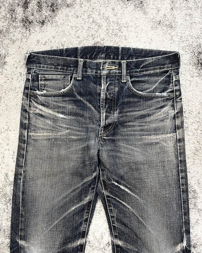 TAKEO KIKUCHI "GHOST STITCH REVERB" DENIM