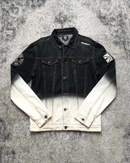 RED PEPPER BLACK AND WHITE DENIM JACKET 