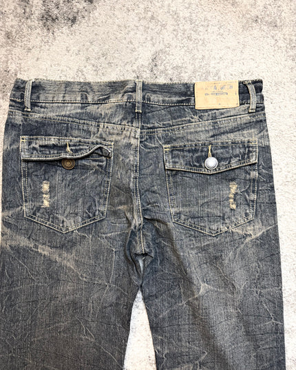 BACK & FORTH "SHATTERED INDIGO" DENIM