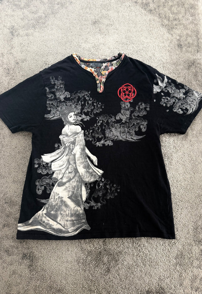 BULLET NOISE "GEISHA SMOKE" TEE (L-XL)