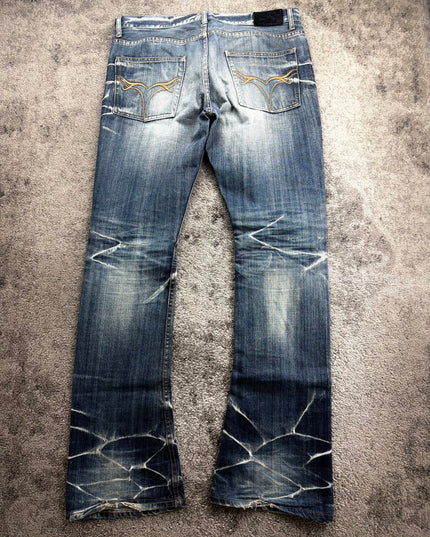 JACKROSE "BLEACHED FRACTURE" DENIM (L)