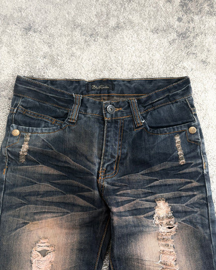 BLACK CROWN "BURNT SCAR" DENIM (S)