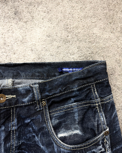 SEMANTIC DESIGN "DARK MIDNIGHT FADE" DENIM