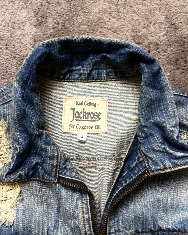 JACKROSE "BROKEN FADE" DENIM JACKET