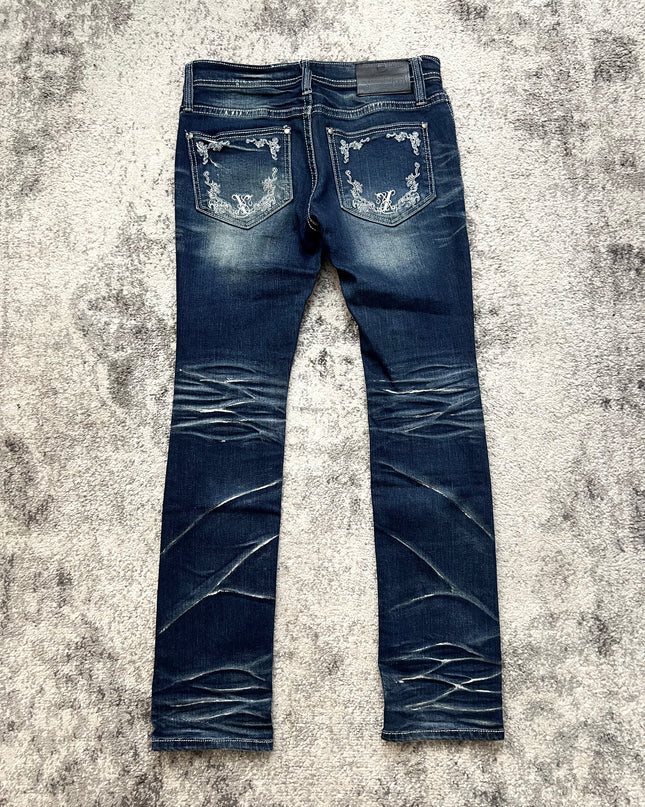XFRM "BAROQUE STREET WRATH" SLIM FIT DENIM