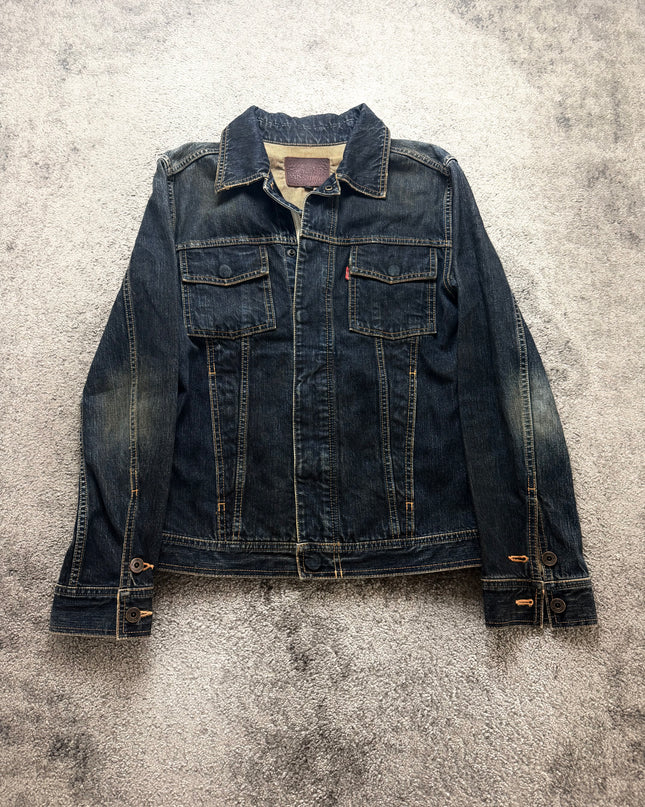 VICTIM "RAW INDIGO" DENIM JACKET (M)