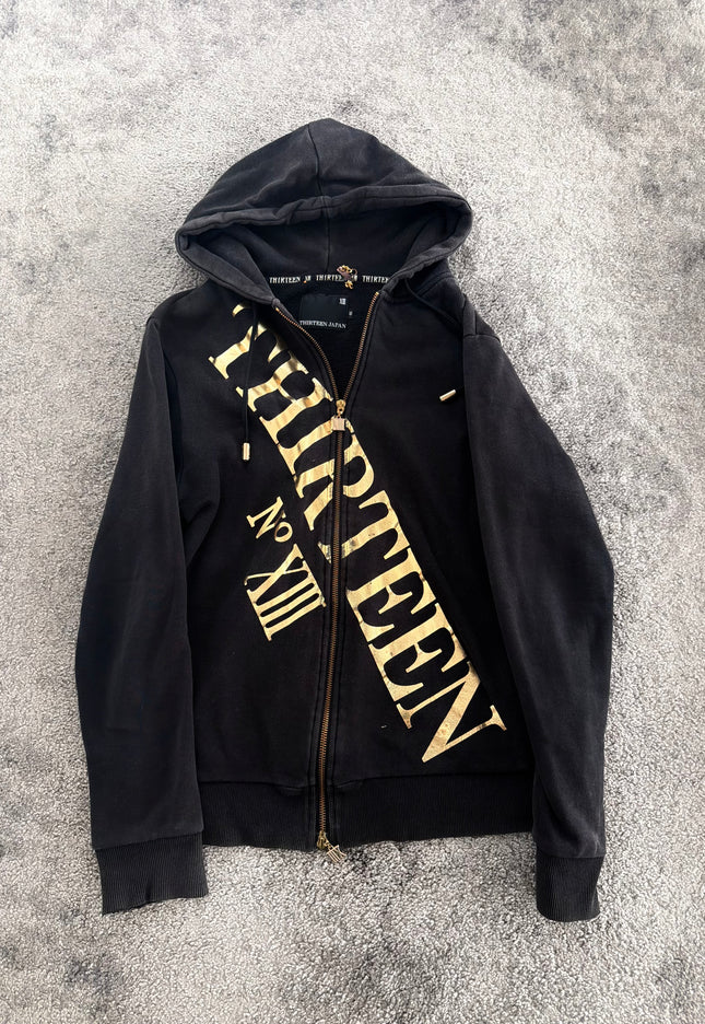 THIRTEEN JAPAN "NO XIII" ZIP HOODIE (M)