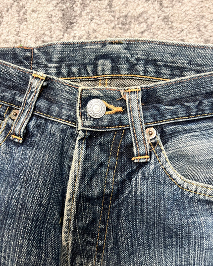 STUDIO D ARTISAN "SUNFADED INDIGO" DENIM