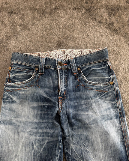 BLUE TRIP "LIGHTNING FADE VEINS" DENIM (S-M)