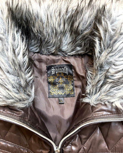 SPINASH "BURNT LEATHER" PUFFER