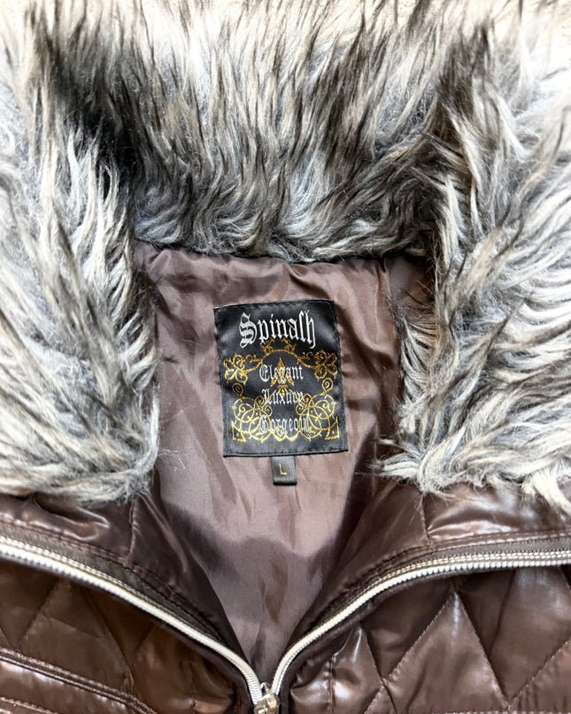 SPINASH "BURNT LEATHER" PUFFER