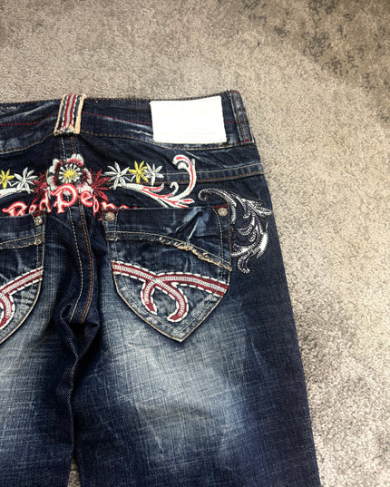 RED PEPPER "MIDNIGHT BLOOM" DENIM (S)
