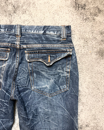NYLAUS "SHATTERED INDIGO" DENIM