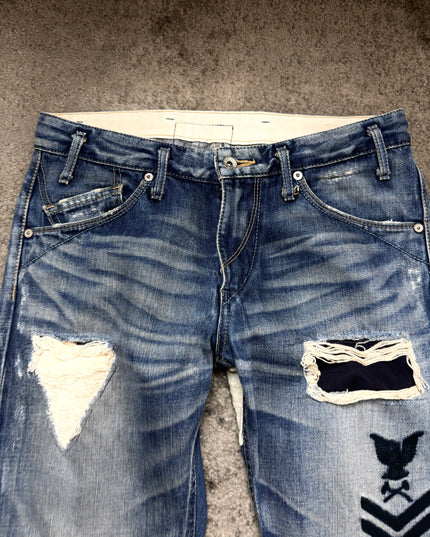 MR OLIVE "REPAIRED SIGNAL" DENIM