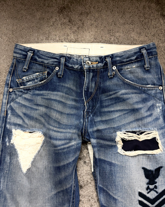 MR OLIVE "REPAIRED SIGNAL" DENIM