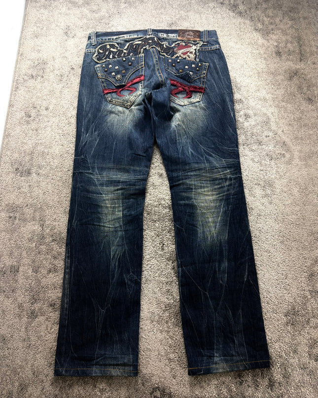 RED PEPPER X ED HARDY "REBEL FLAME" DENIM