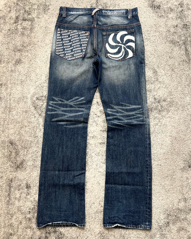 BANANA SEVEN "PSYCHO SWIRL" DENIM