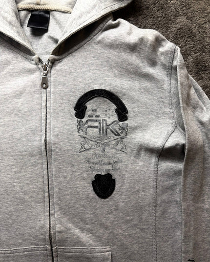 RUSS K "SILVER ACADEMY" ZIP HOODIE (S)