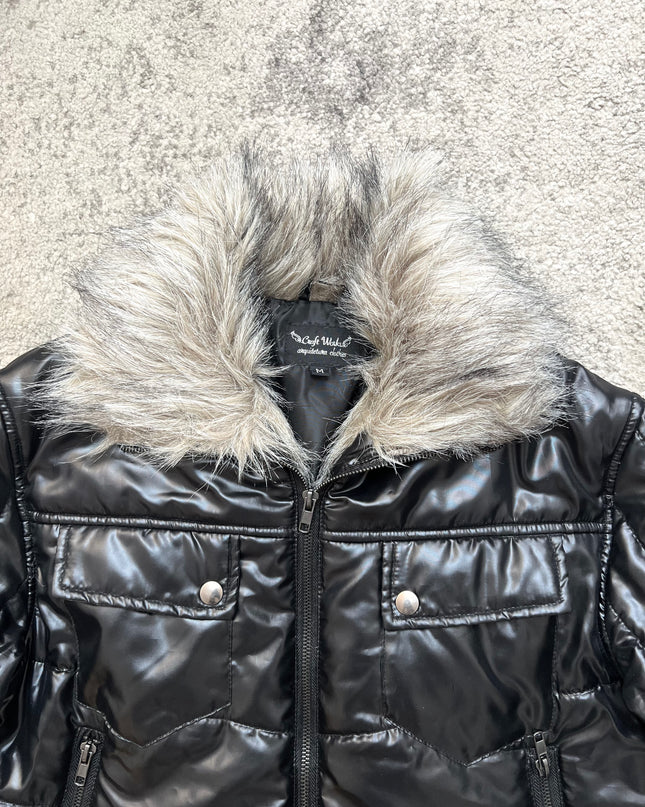 CRAFT WORKS "NOIR WOLF" FUR PUFFER