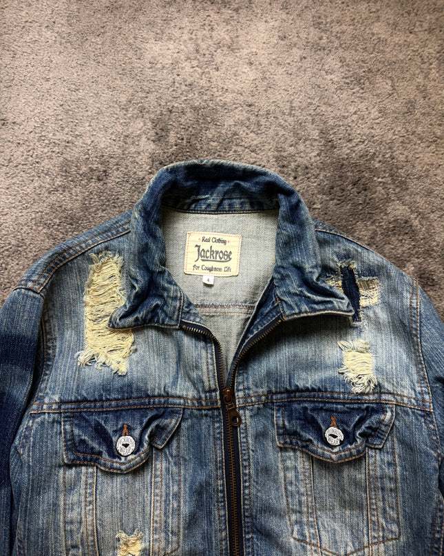 JACKROSE "BROKEN FADE" DENIM JACKET