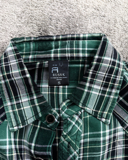 RUSS K "EMERALD CHECK" FLANNEL (S-M)